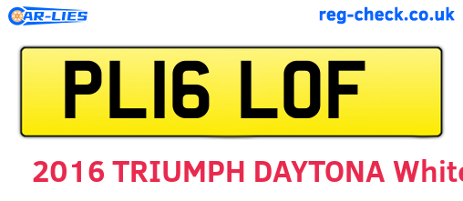 PL16LOF are the vehicle registration plates.