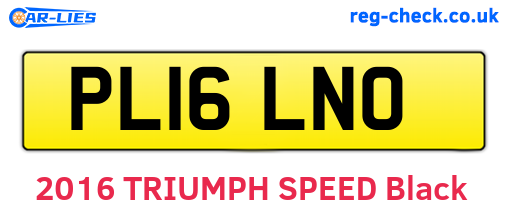 PL16LNO are the vehicle registration plates.