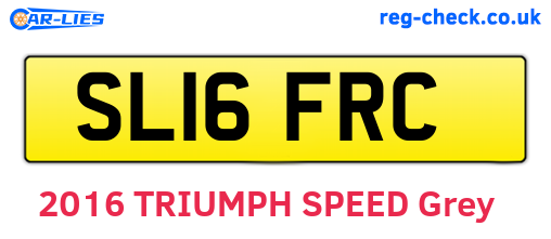 SL16FRC are the vehicle registration plates.