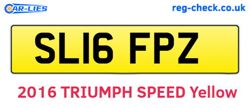 SL16FPZ are the vehicle registration plates.