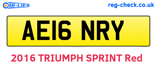 AE16NRY are the vehicle registration plates.
