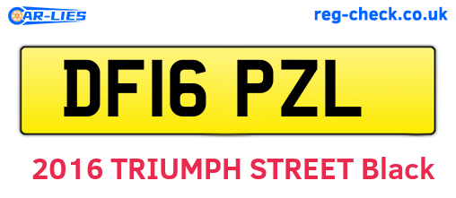 DF16PZL are the vehicle registration plates.