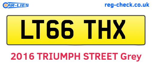 LT66THX are the vehicle registration plates.