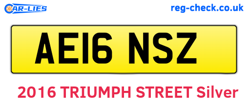 AE16NSZ are the vehicle registration plates.