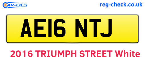AE16NTJ are the vehicle registration plates.
