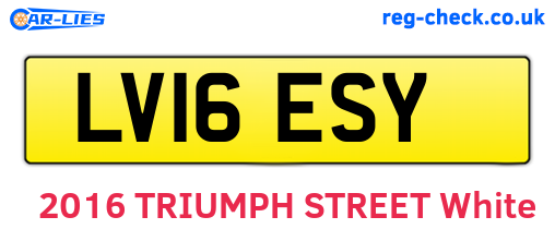 LV16ESY are the vehicle registration plates.
