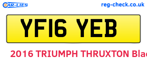 YF16YEB are the vehicle registration plates.