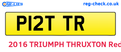 P12TTR are the vehicle registration plates.