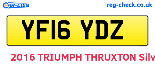 YF16YDZ are the vehicle registration plates.