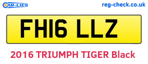 FH16LLZ are the vehicle registration plates.