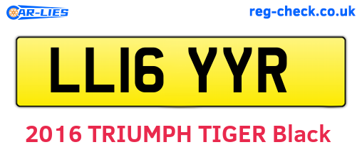 LL16YYR are the vehicle registration plates.