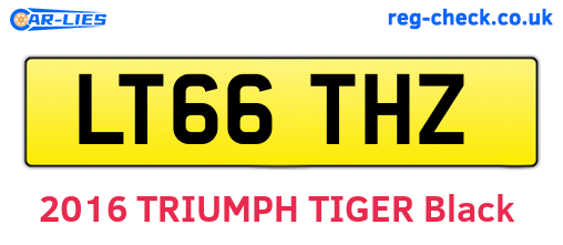 LT66THZ are the vehicle registration plates.