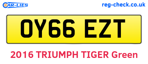 OY66EZT are the vehicle registration plates.