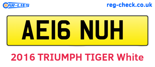 AE16NUH are the vehicle registration plates.