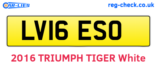 LV16ESO are the vehicle registration plates.