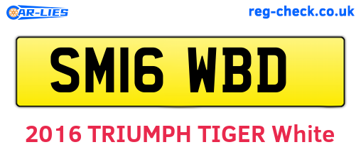 SM16WBD are the vehicle registration plates.