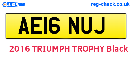AE16NUJ are the vehicle registration plates.