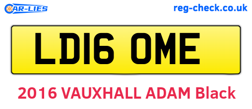 LD16OME are the vehicle registration plates.