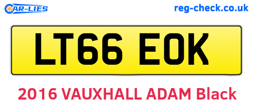 LT66EOK are the vehicle registration plates.