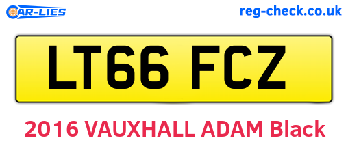 LT66FCZ are the vehicle registration plates.