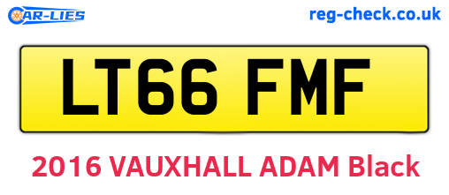 LT66FMF are the vehicle registration plates.