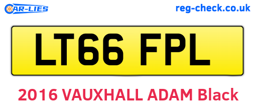 LT66FPL are the vehicle registration plates.