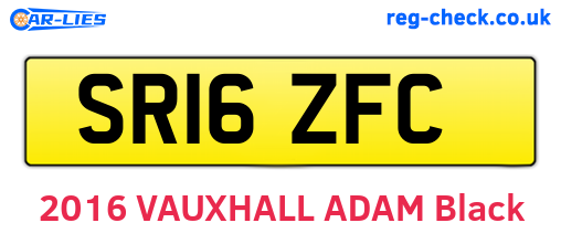SR16ZFC are the vehicle registration plates.