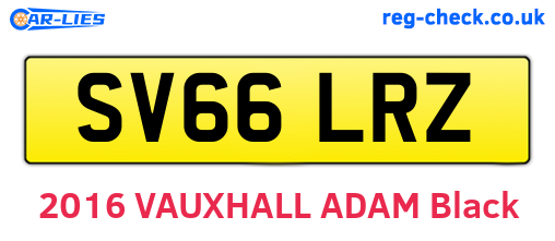 SV66LRZ are the vehicle registration plates.
