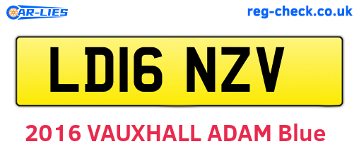 LD16NZV are the vehicle registration plates.