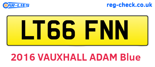 LT66FNN are the vehicle registration plates.