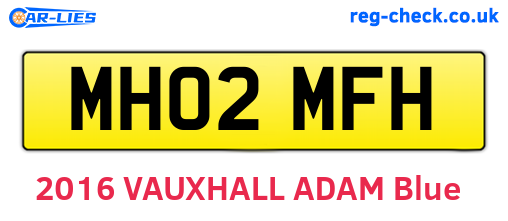 MH02MFH are the vehicle registration plates.