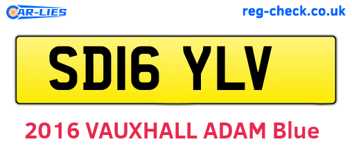 SD16YLV are the vehicle registration plates.