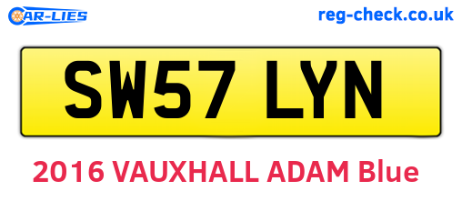 SW57LYN are the vehicle registration plates.