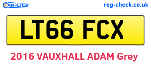 LT66FCX are the vehicle registration plates.