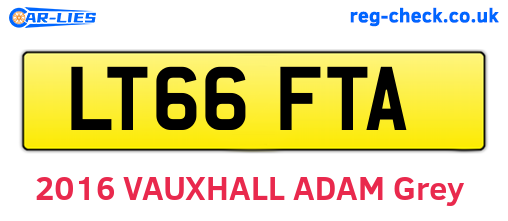 LT66FTA are the vehicle registration plates.