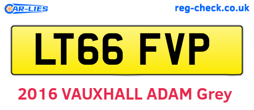 LT66FVP are the vehicle registration plates.
