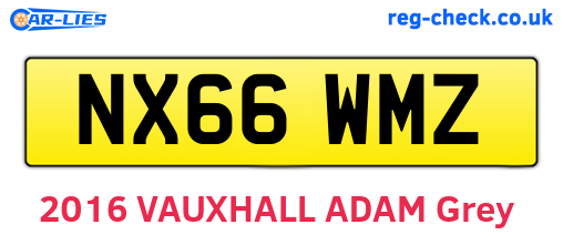 NX66WMZ are the vehicle registration plates.