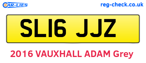 SL16JJZ are the vehicle registration plates.