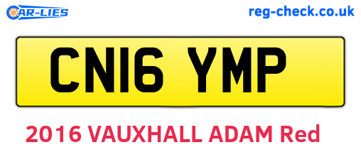 CN16YMP are the vehicle registration plates.