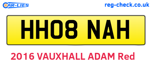 HH08NAH are the vehicle registration plates.