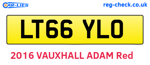 LT66YLO are the vehicle registration plates.