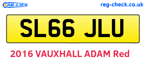 SL66JLU are the vehicle registration plates.