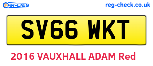 SV66WKT are the vehicle registration plates.