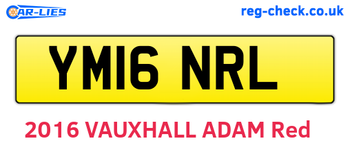 YM16NRL are the vehicle registration plates.