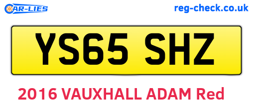 YS65SHZ are the vehicle registration plates.
