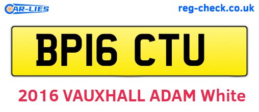 BP16CTU are the vehicle registration plates.