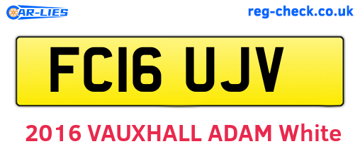 FC16UJV are the vehicle registration plates.
