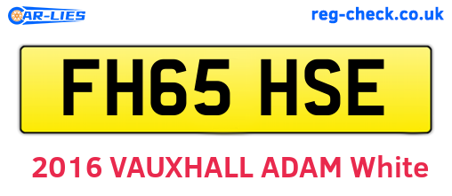 FH65HSE are the vehicle registration plates.