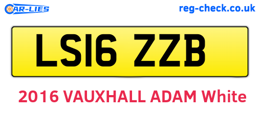 LS16ZZB are the vehicle registration plates.