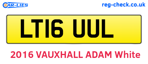 LT16UUL are the vehicle registration plates.